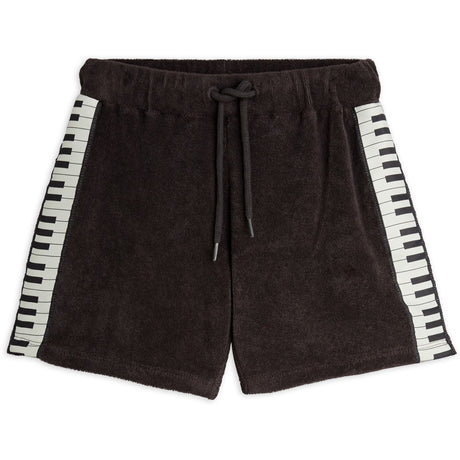 Mini Rodini Black Piano Terry Sweatshorts