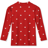 Fliink Pompeian Red Aop Kelly Puff Ls Bluse