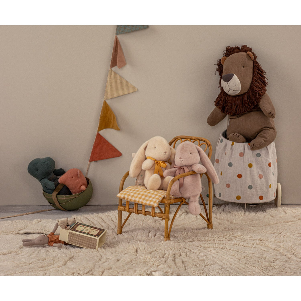 Maileg Påske Kanin Plush, Medium - Cream