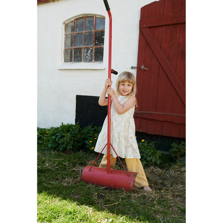 Wheat Ivory Checked Flowers Kjole Luise