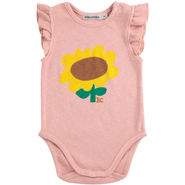 Bobo Choses Lys Pink Sunflower Ruffled Body