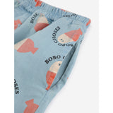 Bobo Choses Light Blue Morning Egg All Over Woven Bermuda Shorts