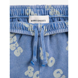 Bobo Choses Blue Wavy All Over Waffle Bermuda Shorts