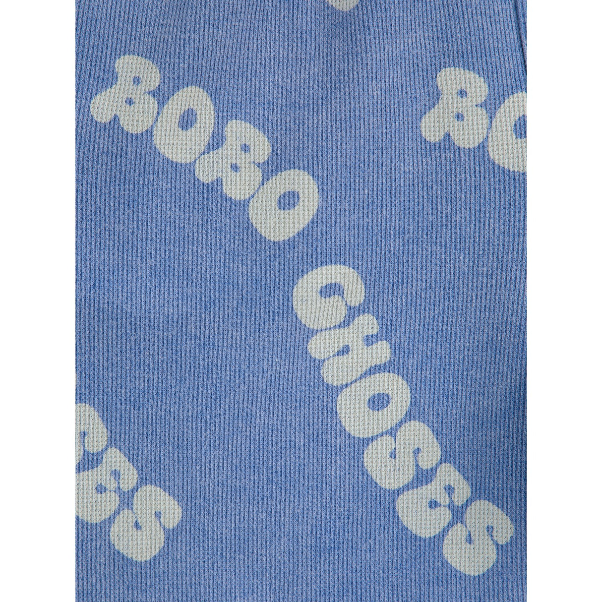 Bobo Choses Blue Wavy All Over Waffle Bermuda Shorts