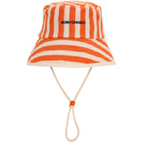 Bobo Choses Orange Striped Bøllehat