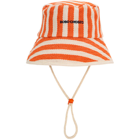 Bobo Choses Orange Striped Bøllehat