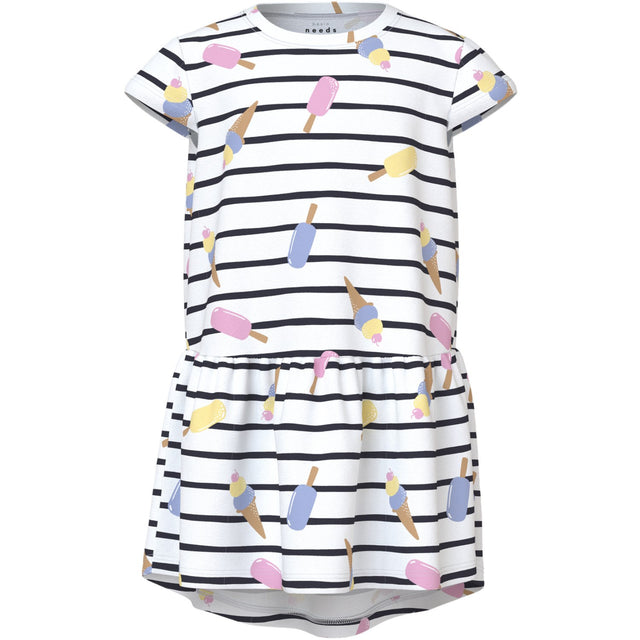 Name It Bright White Ice Vigga Capsl Kjole F1 Noos