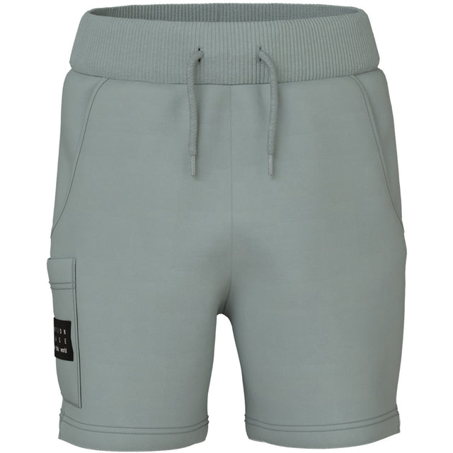 Name It Slate Gray Vivasse Long Sweat Shorts