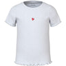 Name It Bright White Strawberry Vivemma Slim T-Shirt