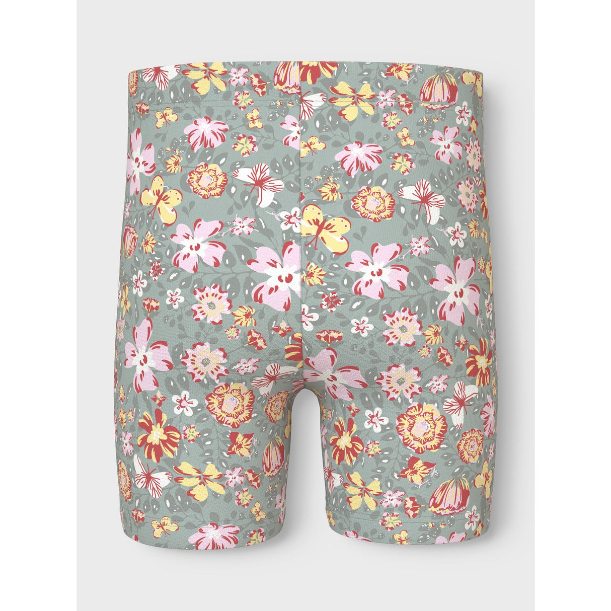 Name It Aqua Gray Yellow Flower Vayo Kort Leggings