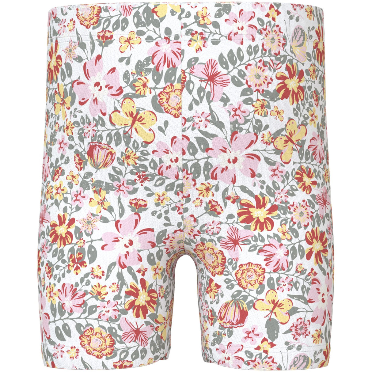 Name It Bright White Yellow Flower Vayo Kort Leggings