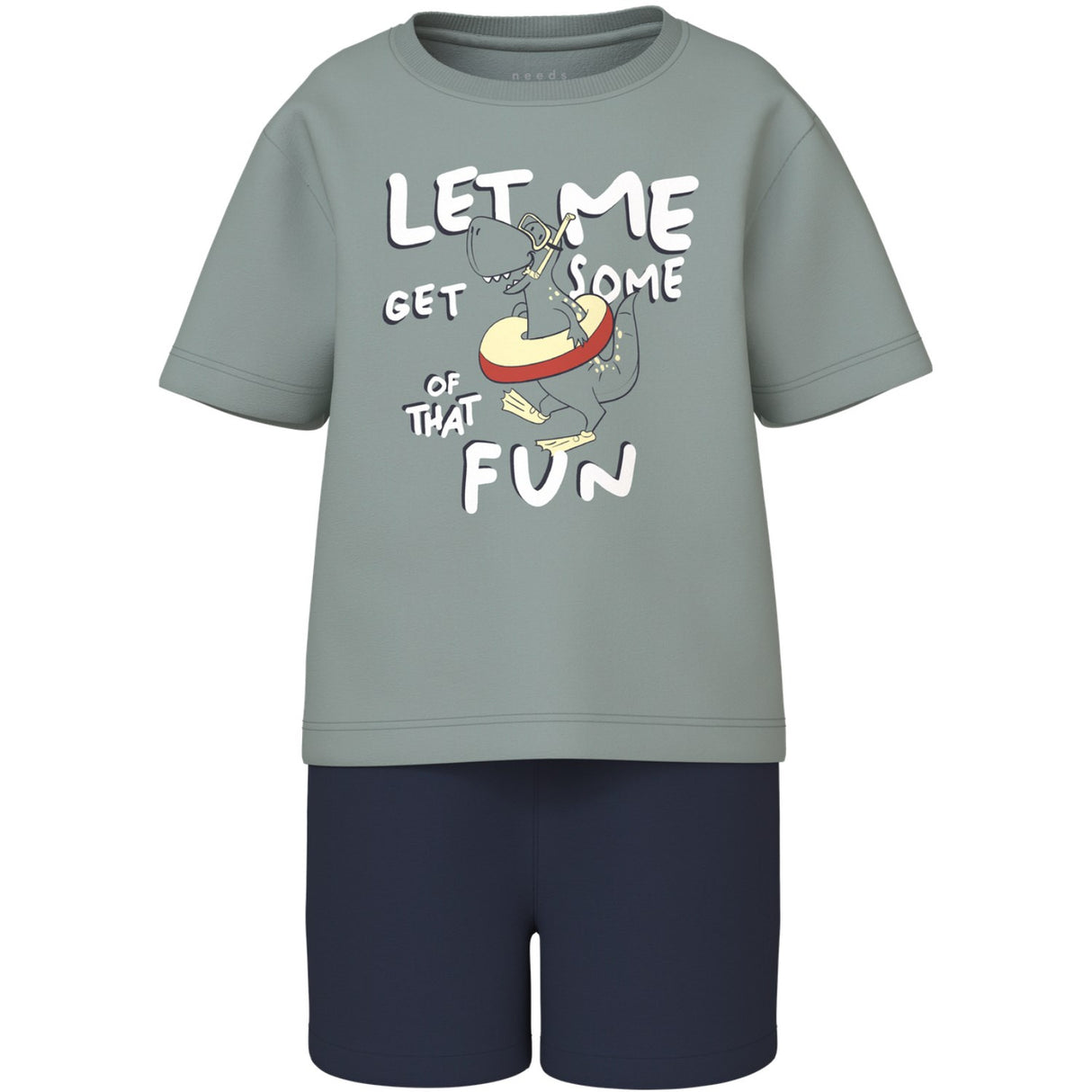 Name It Slate Gray Vigor Regular Shorts Sæt