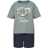 Name It Slate Gray Vigor Regular Shorts Sæt