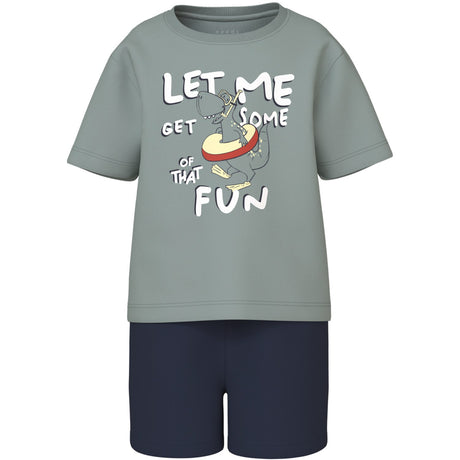 Name It Slate Gray Vigor Regular Shorts Sæt