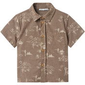 Name It Walnut Hestern Regular Skjorte