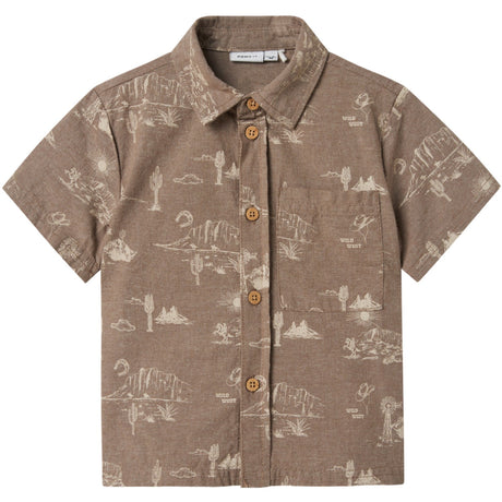 Name It Walnut Hestern Regular Skjorte