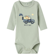 Name It Aqua Gray Hollow Body