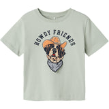 Name It Aqua Gray Hasse Regular T-Shirt