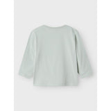 Name It Aqua Gray Hako Regular Bluse