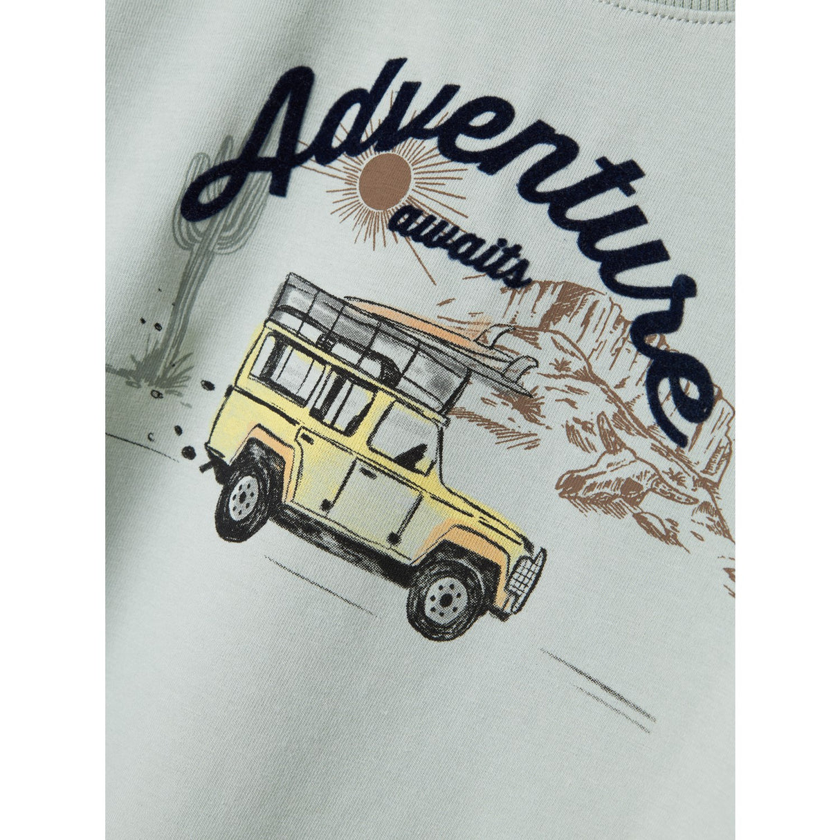 Name It Aqua Gray Hako Regular Bluse