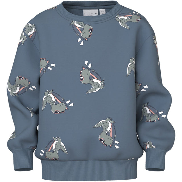 Name It Blue Mirage Dino Surf Vermo AOP Regular Sweatshirt