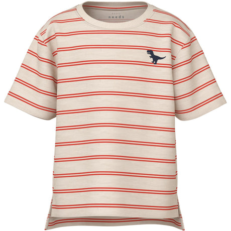 Name It Whitecap Gray Paprika Voby Regular T-Shirt