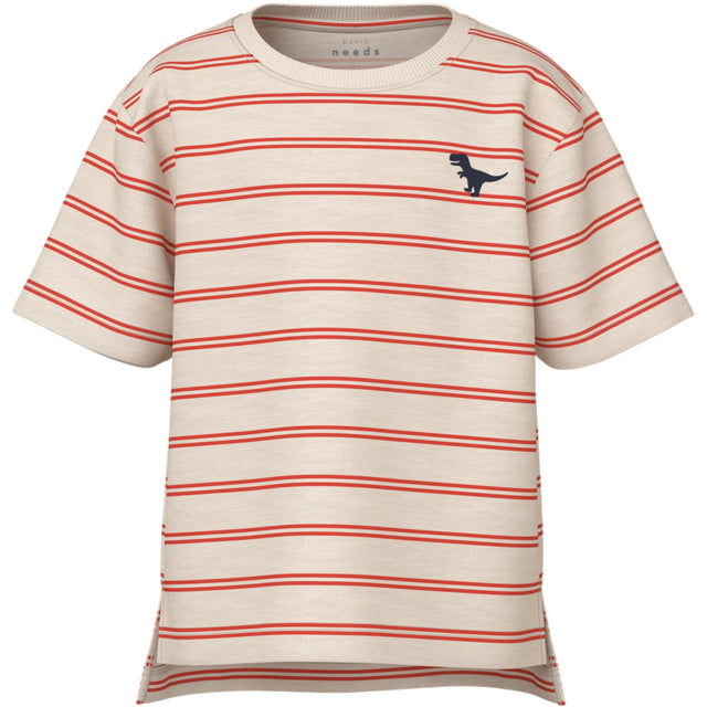 Name It Whitecap Gray Paprika Voby Regular T-Shirt