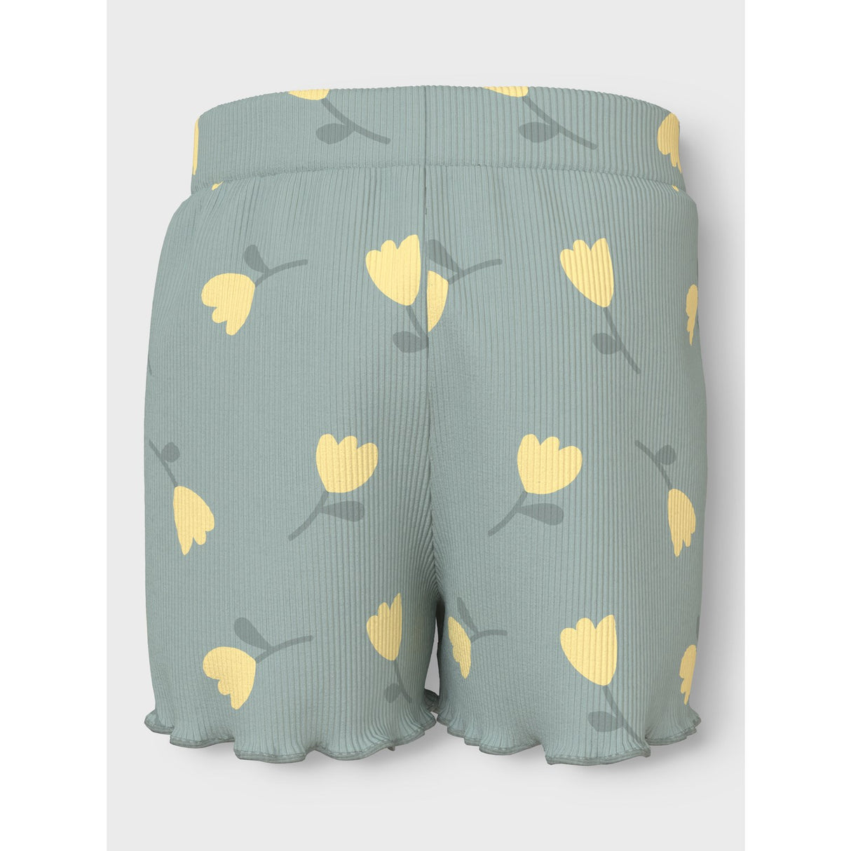 Name It Aqua Gray Lemon Vemma AOP Shorts