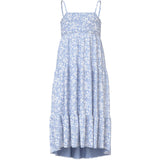 Name It Serenity White Flower Vinaya Strop Maxi Kjole