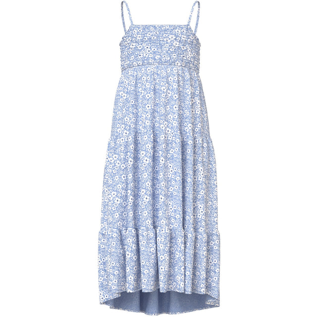 Name It Serenity White Flower Vinaya Strop Maxi Kjole