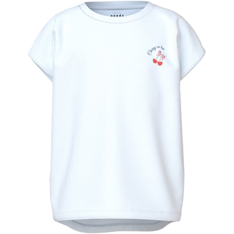 Name It Bright White Heart Cherry Varutti Capsl Loose T-Shirt