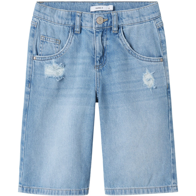 Name It Medium Blue Denim Bella Skater Shorts