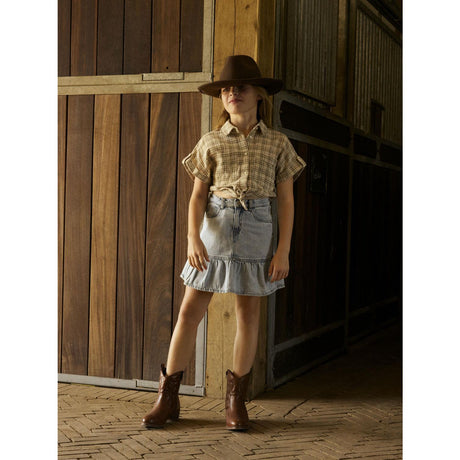 Name It Light Blue Denim Nynne Kort Denim Nederdel