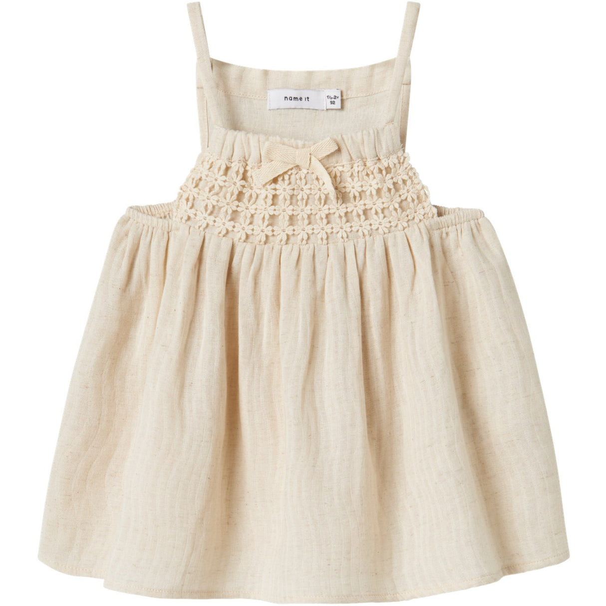 Name It Bleached Sand Jatti Strop Top