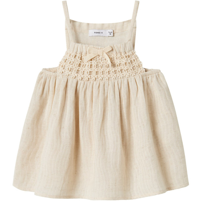 Name It Bleached Sand Jatti Strop Top