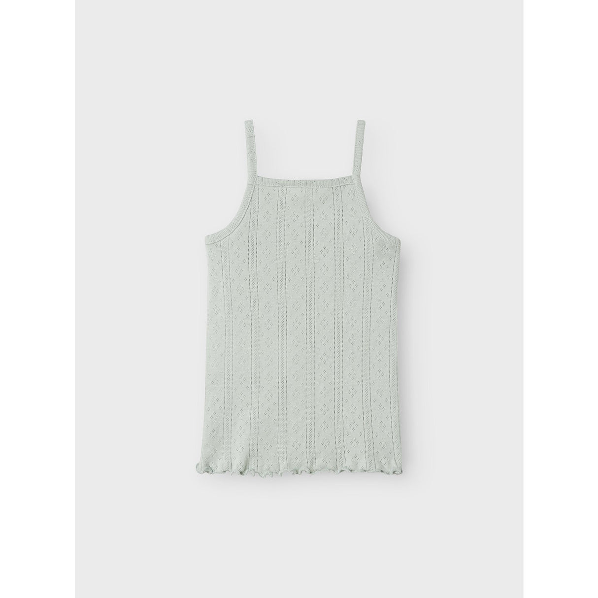 Name It Aqua Gray Jsilke Slim Strop Top