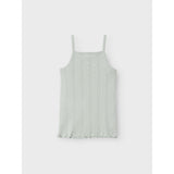 Name It Aqua Gray Jsilke Slim Strop Top