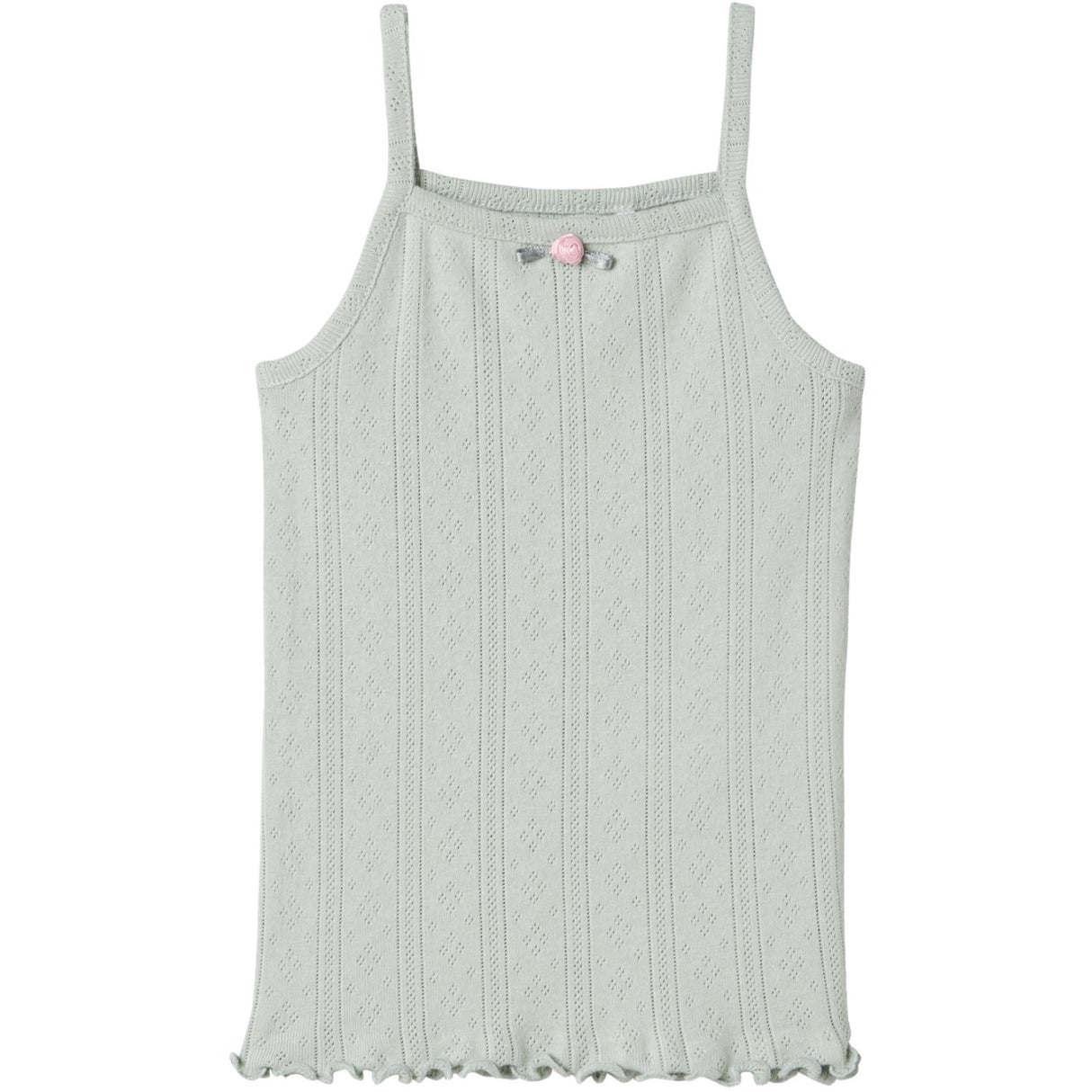 Name It Aqua Gray Jsilke Slim Strop Top