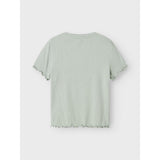 Name It Aqua Gray Holimse Kort T-Shirt