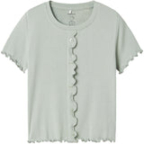 Name It Aqua Gray Holimse Kort T-Shirt