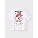Name It Bright White Wild Heart Hominu Regular T-Shirt