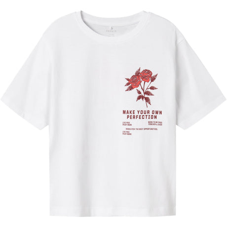 Name It Bright White Wild Heart Hominu Regular T-Shirt