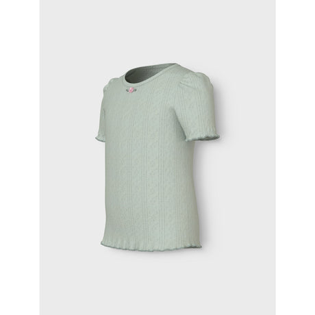 Name It Aqua Gray Jsilke Slim T-Shirt
