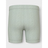 Name It Aqua Gray Jsilke Slim Biker Shorts