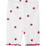 Name It Bright White Jillie Slim Biker Shorts