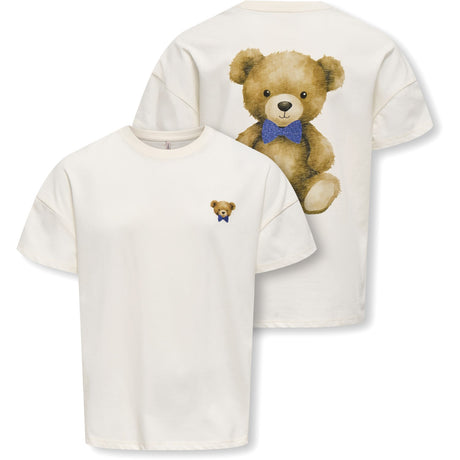 kids ONLY Cloud Dancer Teddy Blue Glitter Rosita Oversize T-Shirt