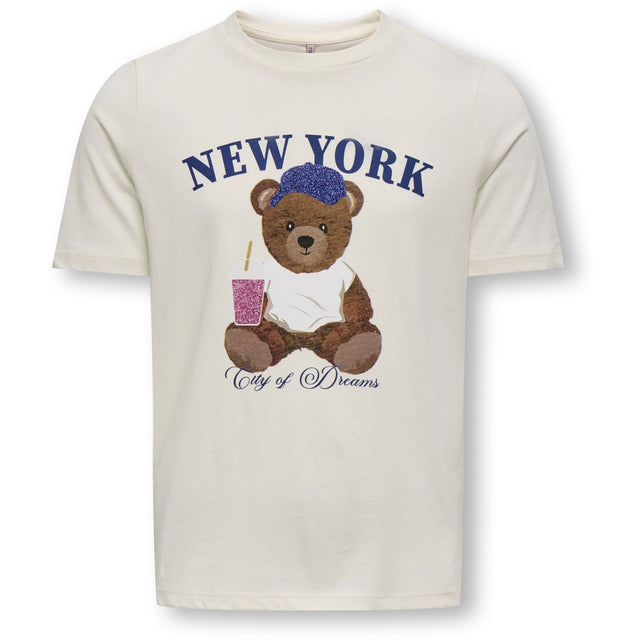 kids ONLY Cloud Dancer New York Rosa Regular T-Shirt