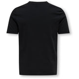 kids ONLY Black Keep Smiling Rosa Regular T-Shirt