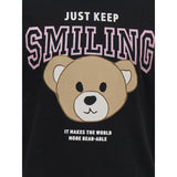 kids ONLY Black Keep Smiling Rosa Regular T-Shirt
