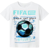 Name It Bright White Adian Fifa E T-Shirt